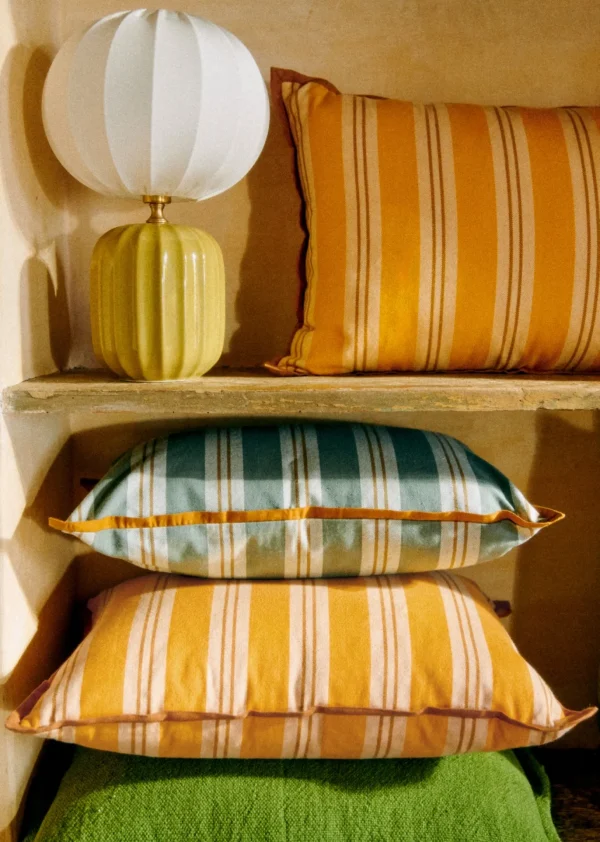 Coussin Rayures Amalfi -  Grand Modèle